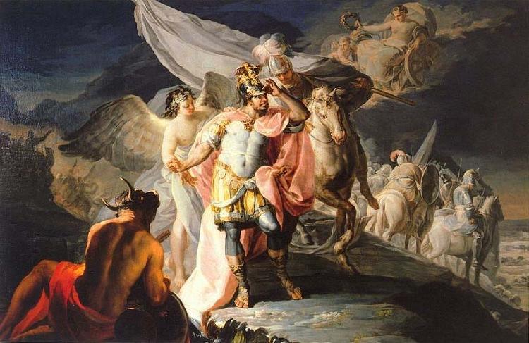 Francisco de Goya Anibal vencedor contempla por primera vez Italia desde los Alpes oil painting image